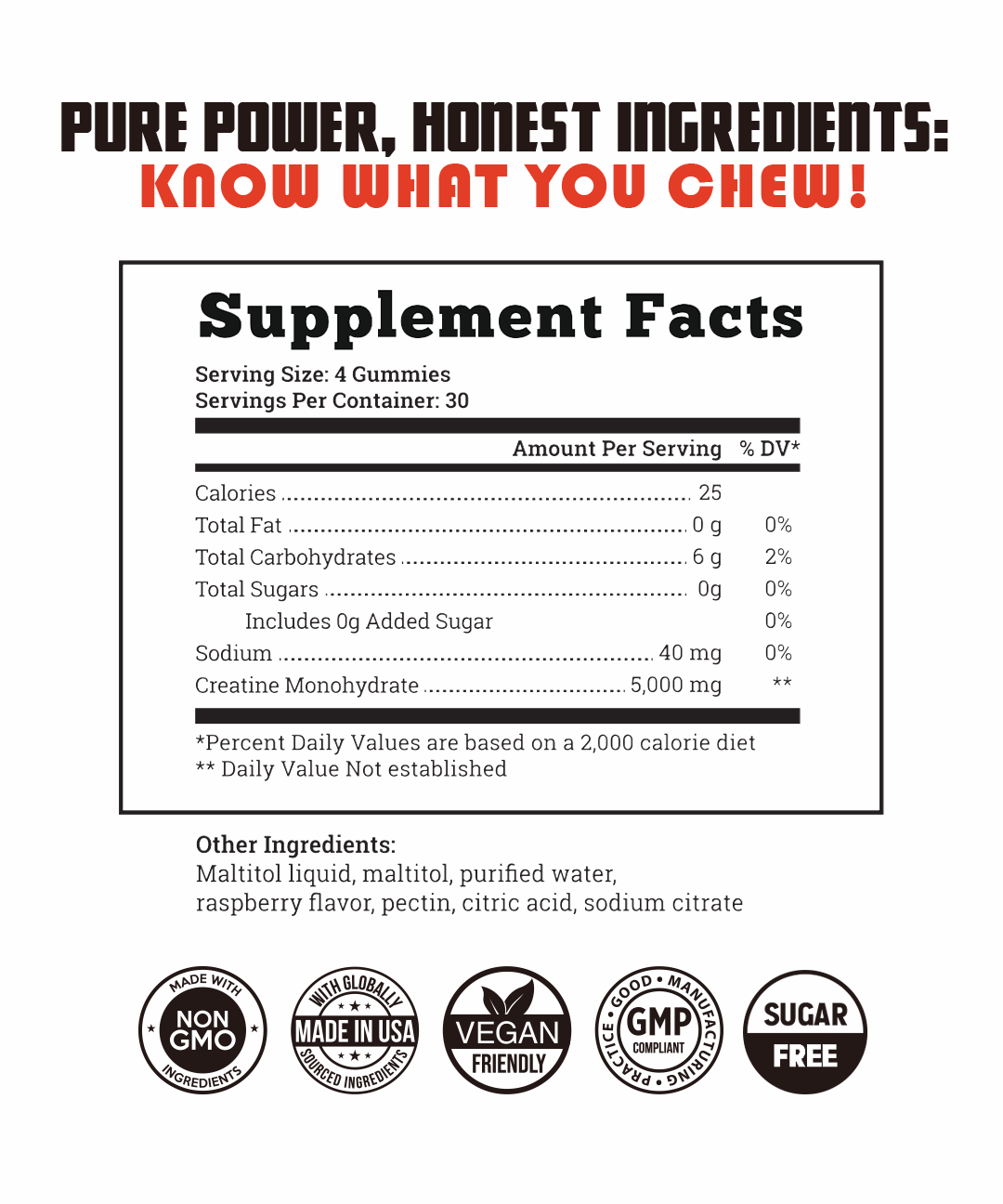 Supplement facts